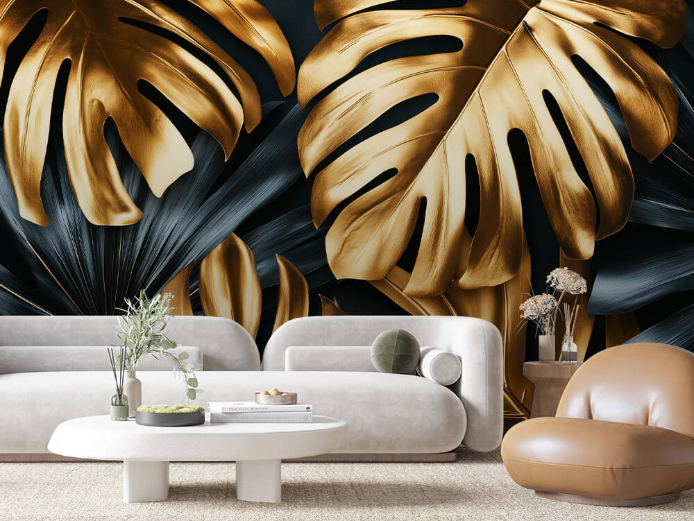 ورق جدران أوراق الشجر 010