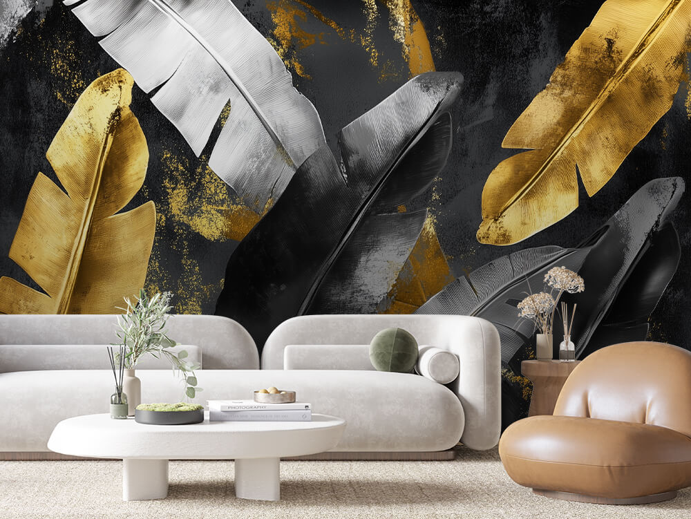 ورق جدران أوراق الشجر 011