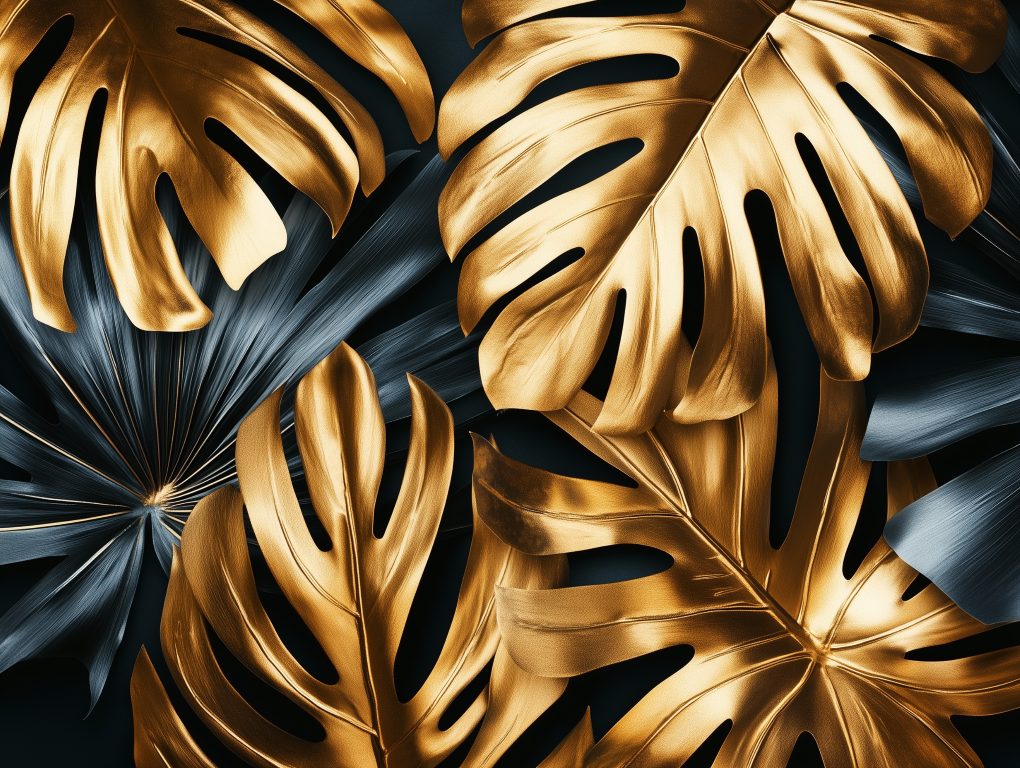 ورق جدران أوراق الشجر 010