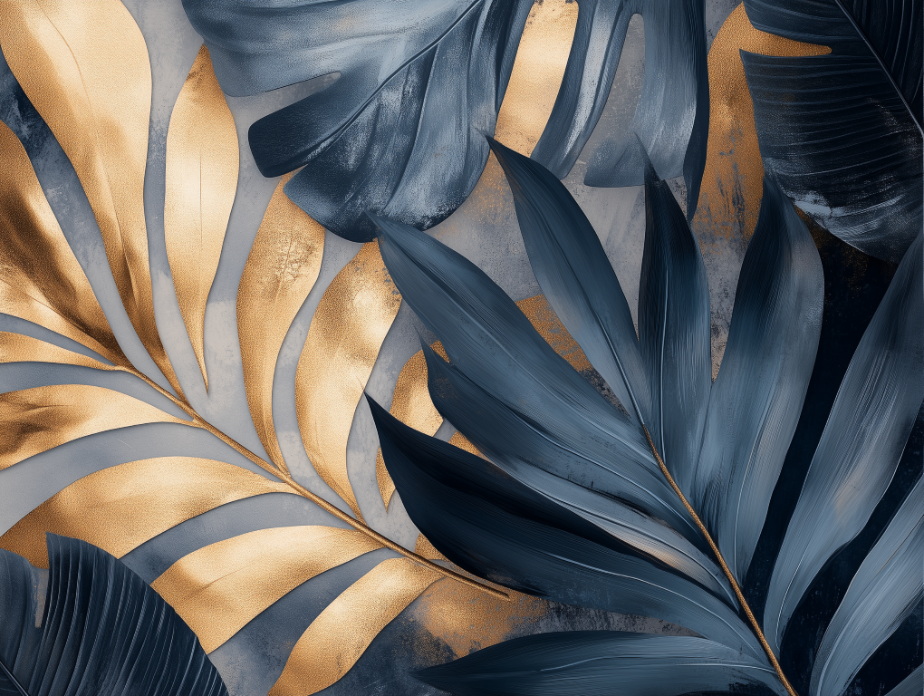 ورق جدران أوراق الشجر 038