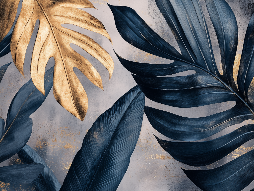 ورق جدران أوراق الشجر 039