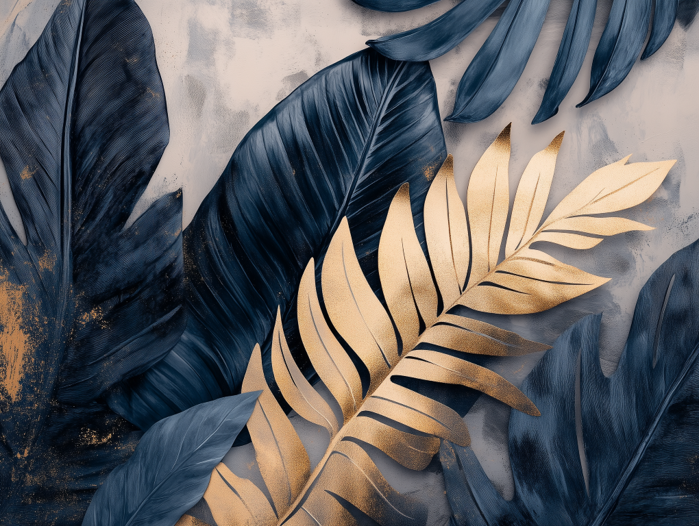 ورق جدران أوراق الشجر 041