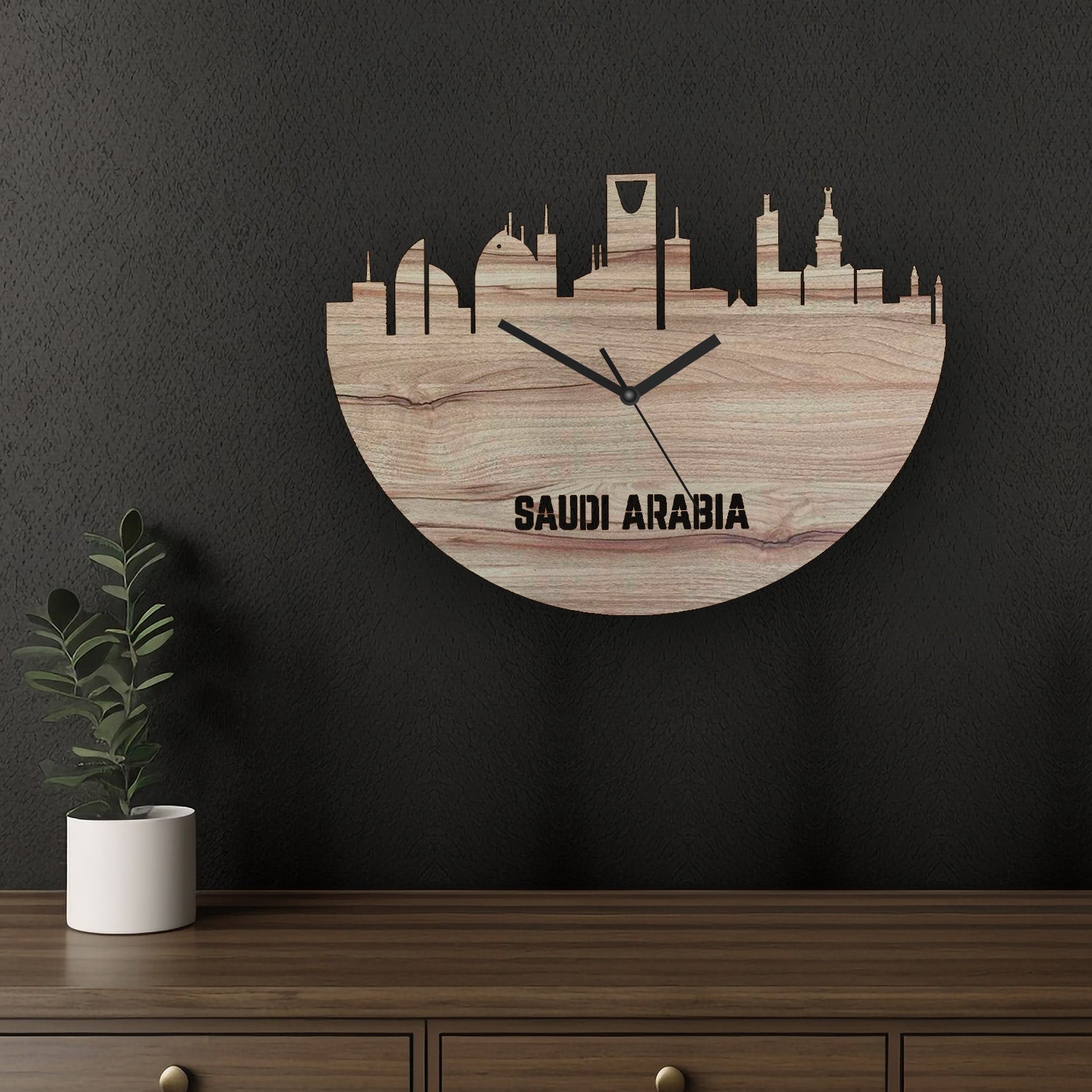 Saudi Arabia Wall Clock - Jordan Offers