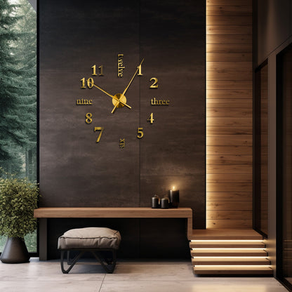 Mixed Numerals Wall Clock - Jordan Offers