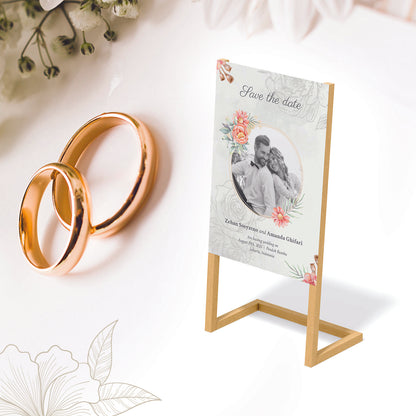 Wedding Banner with Simple Wooden Stand - Jordan Offers