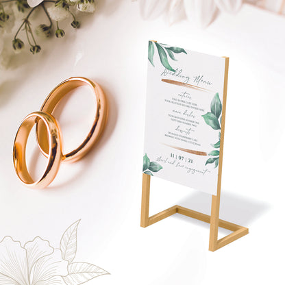 Wedding Banner with Simple Wooden Stand - Jordan Offers