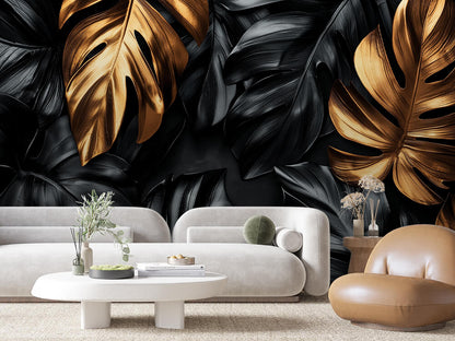 ورق جدران أوراق الشجر 008