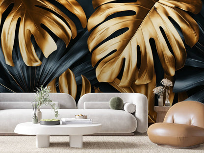 ورق جدران أوراق الشجر 010