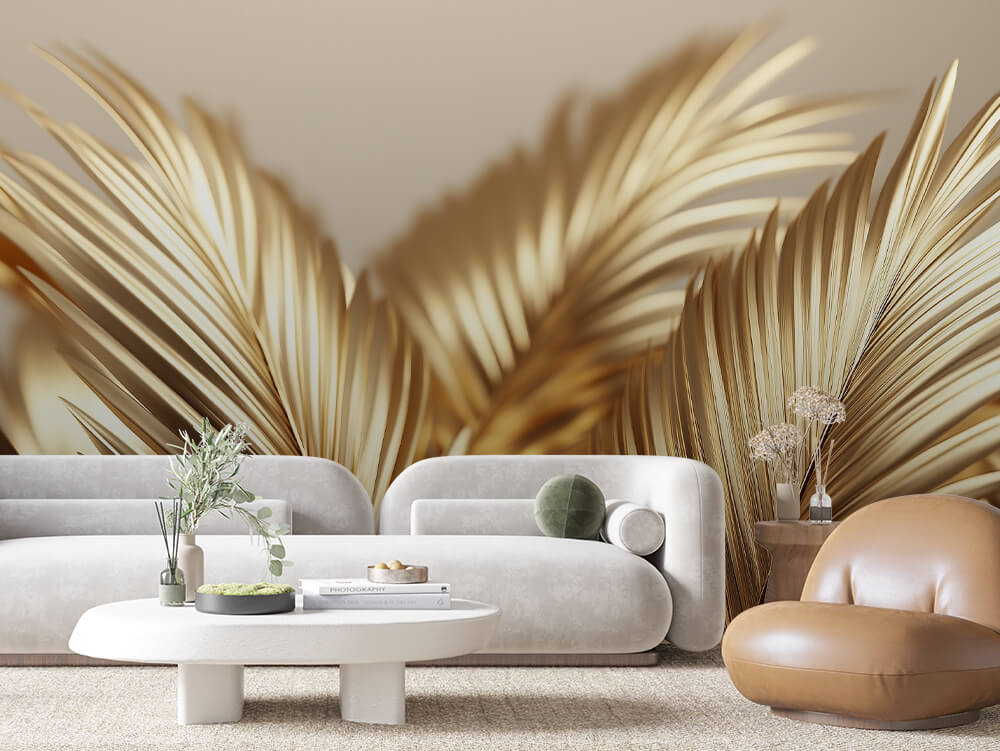 ورق جدران أوراق الشجر 018