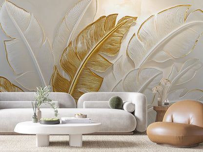 ورق جدران أوراق الشجر 020