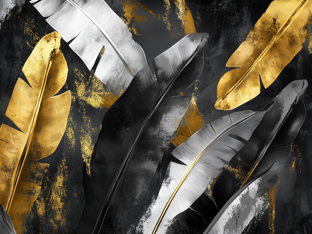 ورق جدران أوراق الشجر 011