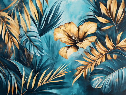 ورق جدران أوراق الشجر 036